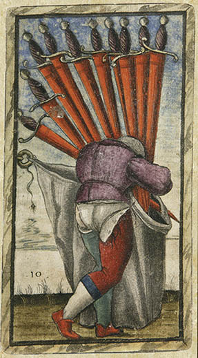 10 of Swords - Sola Busca Tarot