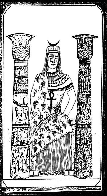 Egyptian Tarot High Priestess