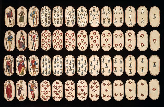 Flemish Hunting Deck Oldest Known Playing Cards via Wikimedia Commons