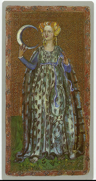 The Popess from the Cary-Yale Visconti Tarot