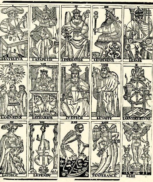 Late 19th century Venetian Tarot cards British museum