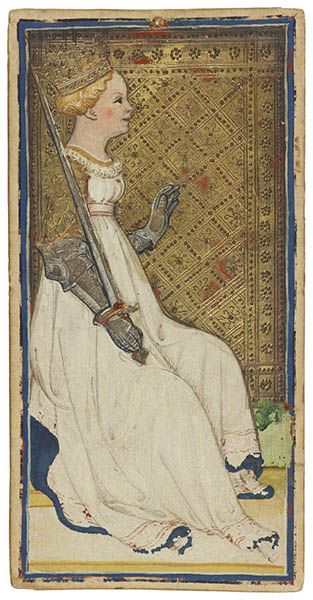 The Popess from the Piermont Morgan Visconti-Sforza Tarot