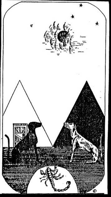 The Moon Egyptian Tarot